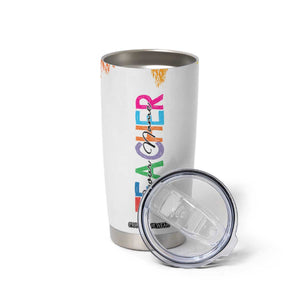 Personalized Teacher Tumbler Cup Custom Name Rainbow Your Are The Best TB09 Print Your Wear