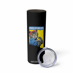 Childless Cat Ladies Vote Skinny Tumbler Rosie The Riveter Kamala Supporter TB09 Print Your Wear
