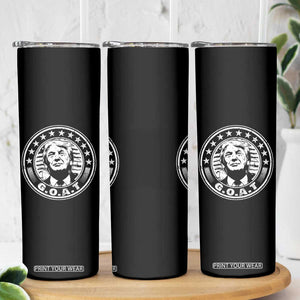 G.O.A.T Trump Supporter Election 2024 Skinny Tumbler TB09 Print Your Wear