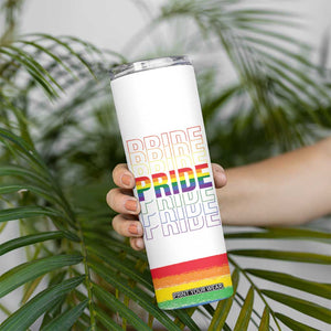 Gay Pride Skinny Tumbler LGBTQ Rainbow Flag TB09 Print Your Wear