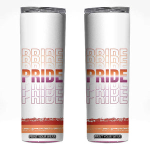 Transgender Pride Skinny Tumbler LGBTQ Trans Flag TB09 White Print Your Wear