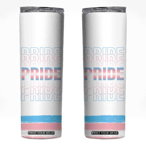Bisexual Pride Skinny Tumbler LGBTQ Bi Flag TB09 White Print Your Wear