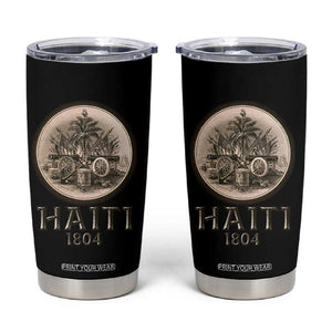 Haitian Tumbler Cup Revolution 1804 Haiti Flag Vintage TB09 Black Print Your Wear