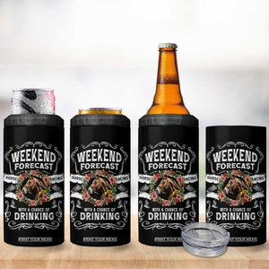 Weekend Forecast Horse Racing With A Chance Of Drinking 4 in 1 Can Cooler Tumbler TB09 Print Your Wear