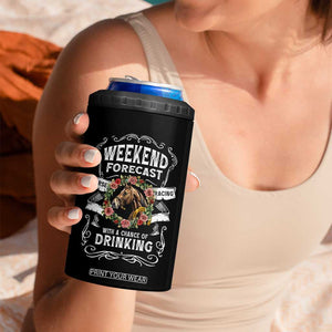 Weekend Forecast Horse Racing With A Chance Of Drinking 4 in 1 Can Cooler Tumbler TB09 Print Your Wear