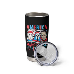 Funny 4th Of July Tumbler Cup America Killing IT Since 1776 Horror TB09 Print Your Wear