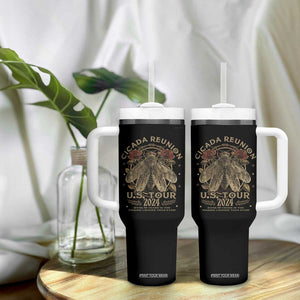 The Cicada Reunion U.S Tour 2024 Tumbler With Handle Broods XIII & XIX Vintage Cicadas Concert Fest TB09 Print Your Wear