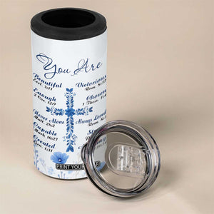 Christian Gifts 4 in 1 Can Cooler Tumbler You Are Enough Inspirational Flower Christ Cross TB09 Print Your Wear