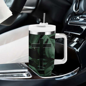 Christian Tumbler With Handle Be Still And Know That I Am God Aesthetic TB09 Print Your Wear