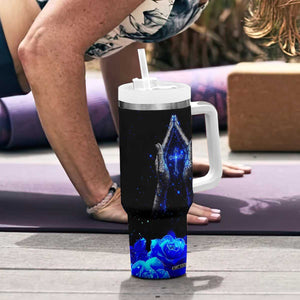 Christian Prayer Tumbler With Handle Pray On It Pray Over It Pray Through It TB09 Print Your Wear