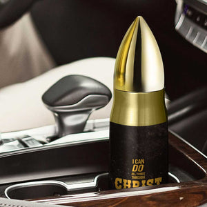 Christian Gifts For Men Bullet Tumbler Man Of Faith I Can Do All Things Through Christ TB09 Print Your Wear