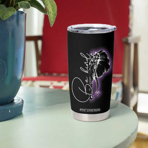 Suicide Prevention Awareness Tumbler Cup Teal Purple Lion Elephant Be Brave Be Kind TB09 Print Your Wear