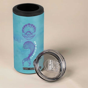 Suicide Prevention Awareness 4 in 1 Can Cooler Tumbler It's Ok To Not Be Ok Mermaid Semicolon Teal Purple Ocean TB09 Print Your Wear