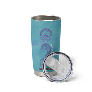 Suicide Prevention Awareness Tumbler Cup It's Ok To Not Be Ok Mermaid Semicolon Teal Purple Ocean TB09 Print Your Wear