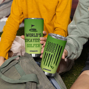 Gifts for Golf Player Tumbler Cup World's Okayest Golfer TB09 Print Your Wear