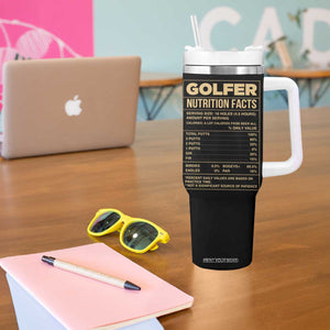 Golf Player Tumbler With Handle Life Is Full Of Important Choices TB09 Print Your Wear