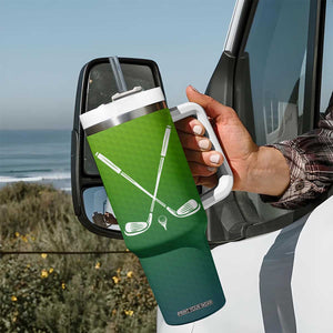 Gifts for Golf Player Tumbler With Handle It Takes A Lot Of Balls To Golf Like I Do TB09 Print Your Wear