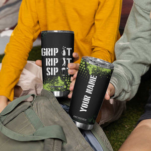 Personalized Funny Golf Player Tumbler Cup Custom Name Grip It Rip It Sip It Beer Drinking TB09 Print Your Wear