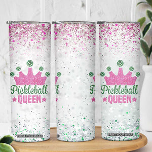 Gifts for Pickleball Lover Skinny Tumbler Pickleball Queen TB09 Print Your Wear