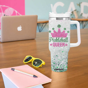 Gifts for Pickleball Lover Tumbler With Handle Pickleball Queen TB09 Print Your Wear