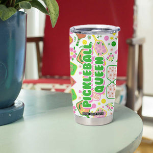 Pickleball Player Tumbler Cup Pickleball Queen TB09 Print Your Wear