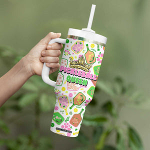 Pickleball Player Tumbler With Handle Pickleball Queen TB09 Print Your Wear