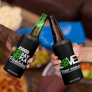 Personalized Pickleball Player 4 in 1 Can Cooler Tumbler Custom Name It's A Good Day To Play Pickleball TB09 Print Your Wear