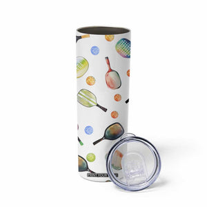 Personalized Pickleball Player Skinny Tumbler Custom Name Pickle Ball Lover TB09 Print Your Wear