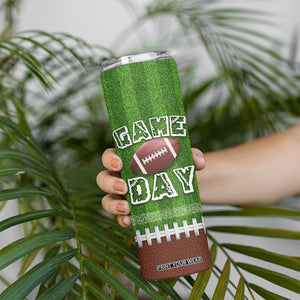 Personalized Gifts for Football Lover Skinny Tumbler Custom Name Game Day TB09 Print Your Wear
