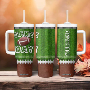 Personalized Gifts for Football Lover Tumbler With Handle Custom Name Game Day TB09 Print Your Wear