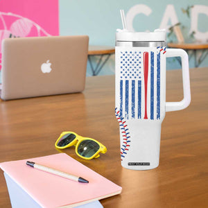 Gifts for Baseball Lover Tumbler With Handle Eat Sleep Baseball Repeat TB09 Print Your Wear