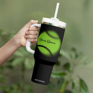 Personalized Tennis Player Tumbler With Handle Custom Name Eat Sleep Tennis Repeat TB09 Print Your Wear