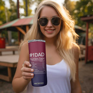 Gifts For Dad Skinny Tumbler No.1 Dad Being Your Favorite Child Seems Like Gift Enough TB09 Print Your Wear