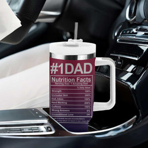 Gifts For Dad Tumbler With Handle No.1 Dad Being Your Favorite Child Seems Like Gift Enough TB09 Print Your Wear