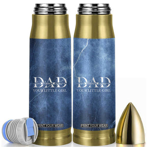 Gifts From Daughter For Dad Bullet Tumbler I Love You Dad Your Little Girl TB09 Navy Print Your Wear