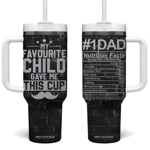 Funny Gifts For Dad Tumbler With Handle My Favorite Child Gave Me This Cup TB09 One Size: 40 oz Black Wall Print Your Wear