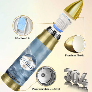 Gifts For Dad Bullet Tumbler It's Not A Dad Bod It's A Father Figure TB09 Print Your Wear