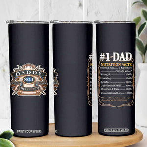 Best Dad Ever Skinny Tumbler No.1 Dad The Man The Myth TB09 Print Your Wear