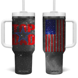 Top Dad Tumbler With Handle American Patriotic Gifts For Dad TB09 One Size: 40 oz Galaxy Print Your Wear