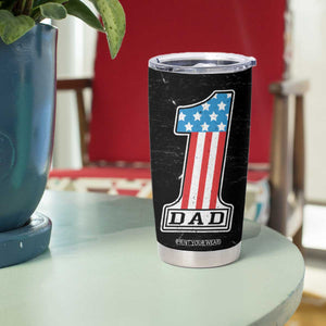 Gifts For Dad Tumbler Cup Top Dad American Patriotic TB09 Print Your Wear
