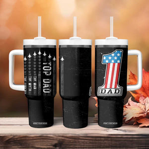 Gifts For Dad Tumbler With Handle Top Dad American Patriotic TB09 Print Your Wear