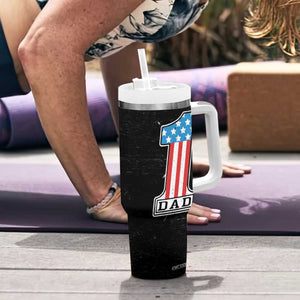 Gifts For Dad Tumbler With Handle Top Dad American Patriotic TB09 Print Your Wear