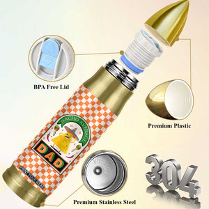 Best Dad Ever Bullet Tumbler Nacho Average Dad Spanish Funny Gifts For Dad TB09 Print Your Wear