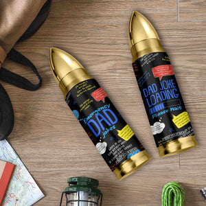 Funny Gifts For Dad Bullet Tumbler Emergency Dad Jokes TB09 Print Your Wear