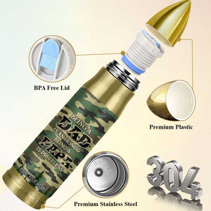 Papabear Best Dad Ever Bullet Tumbler Being A Dad Is An Honor Being A Papa Is Priceless TB09 Print Your Wear