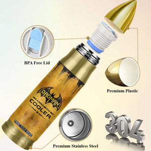 Funny Gifts For Dad Bullet Tumbler Dad Man Black Bat Like A Regular Dad But Cooler TB09 Print Your Wear