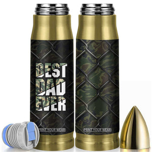 Best Dad Ever Camo Bullet Tumbler TB09 Camo Print Your Wear