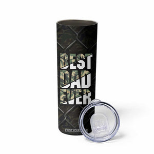 Best Dad Ever Camo Skinny Tumbler TB09 Print Your Wear