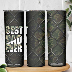 Best Dad Ever Camo Skinny Tumbler TB09 Print Your Wear