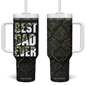 Best Dad Ever Camo Tumbler With Handle TB09 One Size: 40 oz Camo Print Your Wear